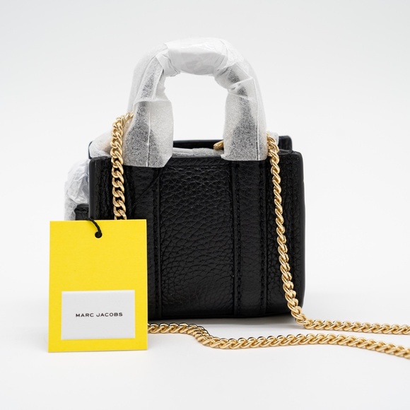 Marc Jacobs Nano Tote Crossbody Chain Black - Picture 6 of 9